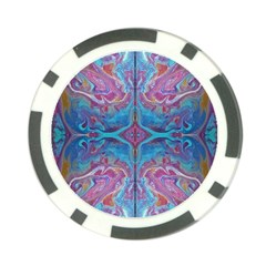 Marbling Turquoise Marbling Poker Chip Card Guard (10 Pack)