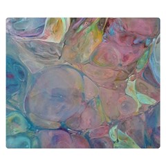 Marbled Pebbles Double Sided Flano Blanket (small)  by kaleidomarblingart