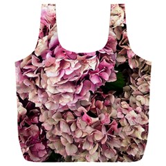 Pink Hydrangea Full Print Recycle Bag (xxxl) by kaleidomarblingart