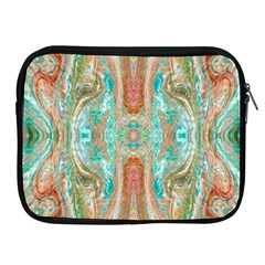 Emerald Marbling Apple Ipad 2/3/4 Zipper Cases by kaleidomarblingart