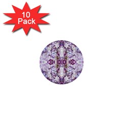 Intricate Lilac 1  Mini Buttons (10 Pack)  by kaleidomarblingart