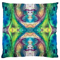 Velvet Repeat Large Cushion Case (two Sides) by kaleidomarblingart