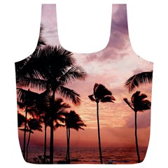 Palm Trees Full Print Recycle Bag (xl) by LW323