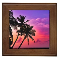 Ocean paradise Framed Tile