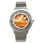 Sunset Beauty Stainless Steel Watch Front