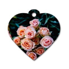 Sweet Roses Dog Tag Heart (one Side) by LW323