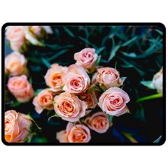 Sweet Roses Double Sided Fleece Blanket (large)  by LW323