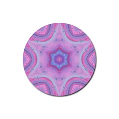 Cotton Candy Rubber Coaster (round)  by LW323