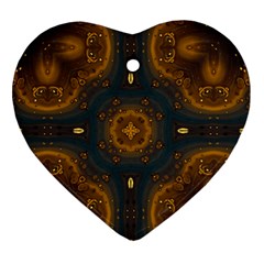 Midnight Romance Heart Ornament (two Sides)