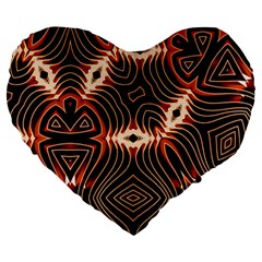 Fun In The Sun Large 19  Premium Heart Shape Cushions by LW323