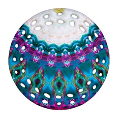 Peacock Ornament (round Filigree) by LW323