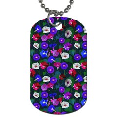 Watercolor Flowers  Bindweed  Liana Dog Tag (one Side) by SychEva