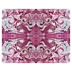 Pink Marbling Symmetry Double Sided Flano Blanket (medium)  by kaleidomarblingart