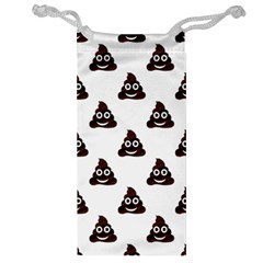 Happy Poo Pattern, Funny Emoji, Emoticon Theme, Vector Jewelry Bag by Casemiro