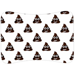 Happy Poo Pattern, Funny Emoji, Emoticon Theme, Vector Velour Seat Head Rest Cushion by Casemiro