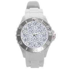 Pretty Porcelain Round Plastic Sport Watch (l) by MRNStudios