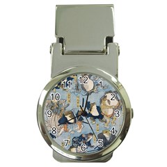 Famous Heroes Of The Kabuki Stage Played By Frogs  Money Clip Watches by Sobalvarro