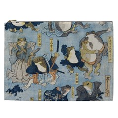 Famous heroes of the kabuki stage played by frogs  Cosmetic Bag (XXL)