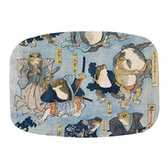 Famous Heroes Of The Kabuki Stage Played By Frogs  Mini Square Pill Box by Sobalvarro