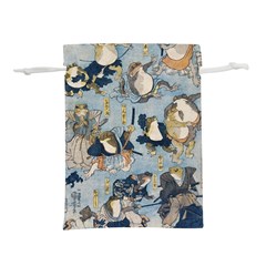 Famous heroes of the kabuki stage played by frogs  Lightweight Drawstring Pouch (L)