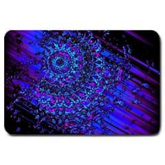 Uv Mandala Large Doormat  by MRNStudios