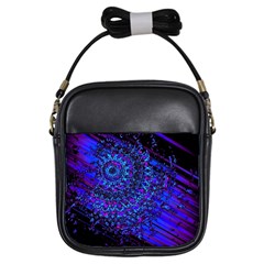 Uv Mandala Girls Sling Bag by MRNStudios