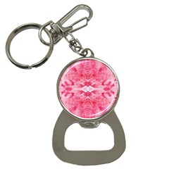 Pink Marbling Ornate Bottle Opener Key Chain