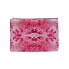 Pink Marbling Ornate Cosmetic Bag (medium) by kaleidomarblingart