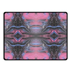 Grey Pink Module  Fleece Blanket (small)