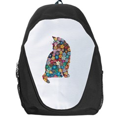 Flower Cat Backpack Bag by LW323