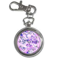 Hydrangea Blossoms Fantasy Gardens Pastel Pink And Blue Key Chain Watches by CrypticFragmentsDesign