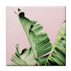 Palm Leaves On Pink Face Towel by goljakoff