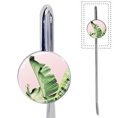 Palm Leaves On Pink Book Mark by goljakoff