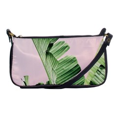 Palm Leaves On Pink Shoulder Clutch Bag by goljakoff