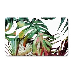 Tropical Leaves Magnet (rectangular) by goljakoff