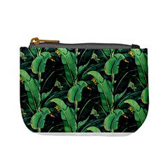 Night Banana Leaves Mini Coin Purse by goljakoff