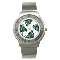 Banana Leaves Stainless Steel Watch by goljakoff