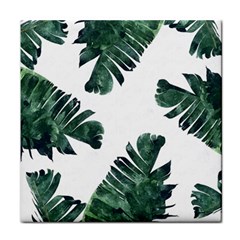 Banana Leaves Face Towel by goljakoff