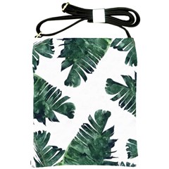 Banana Leaves Shoulder Sling Bag by goljakoff