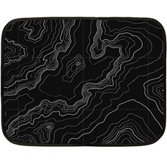 Topography Map Double Sided Fleece Blanket (mini)  by goljakoff