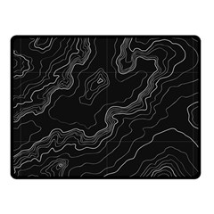 Topography Map Fleece Blanket (small) by goljakoff