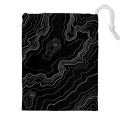 Topography Map Drawstring Pouch (5xl) by goljakoff