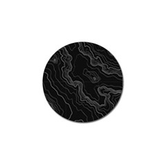 Black Topography Golf Ball Marker (10 Pack) by goljakoff