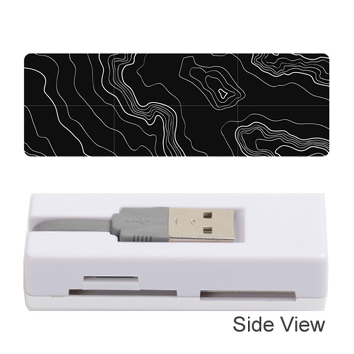 Black Topography Memory Card Reader (Stick)