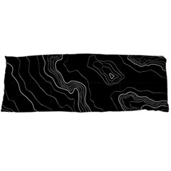 Black Topography Body Pillow Case Dakimakura (two Sides) by goljakoff