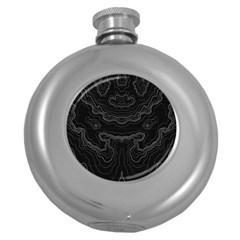 Topography Round Hip Flask (5 Oz) by goljakoff