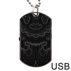 Topography Dog Tag Usb Flash (one Side) by goljakoff