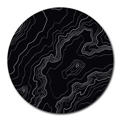 Topography Map Round Mousepads by goljakoff