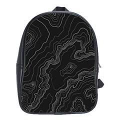 Topography Map School Bag (large) by goljakoff