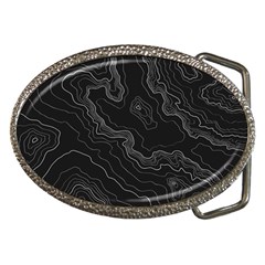 Black Topography Belt Buckles by goljakoff